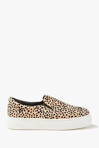 Forever 21 Cheetah Print Platform Sneakers , Tan/black | Forever 21 (US)