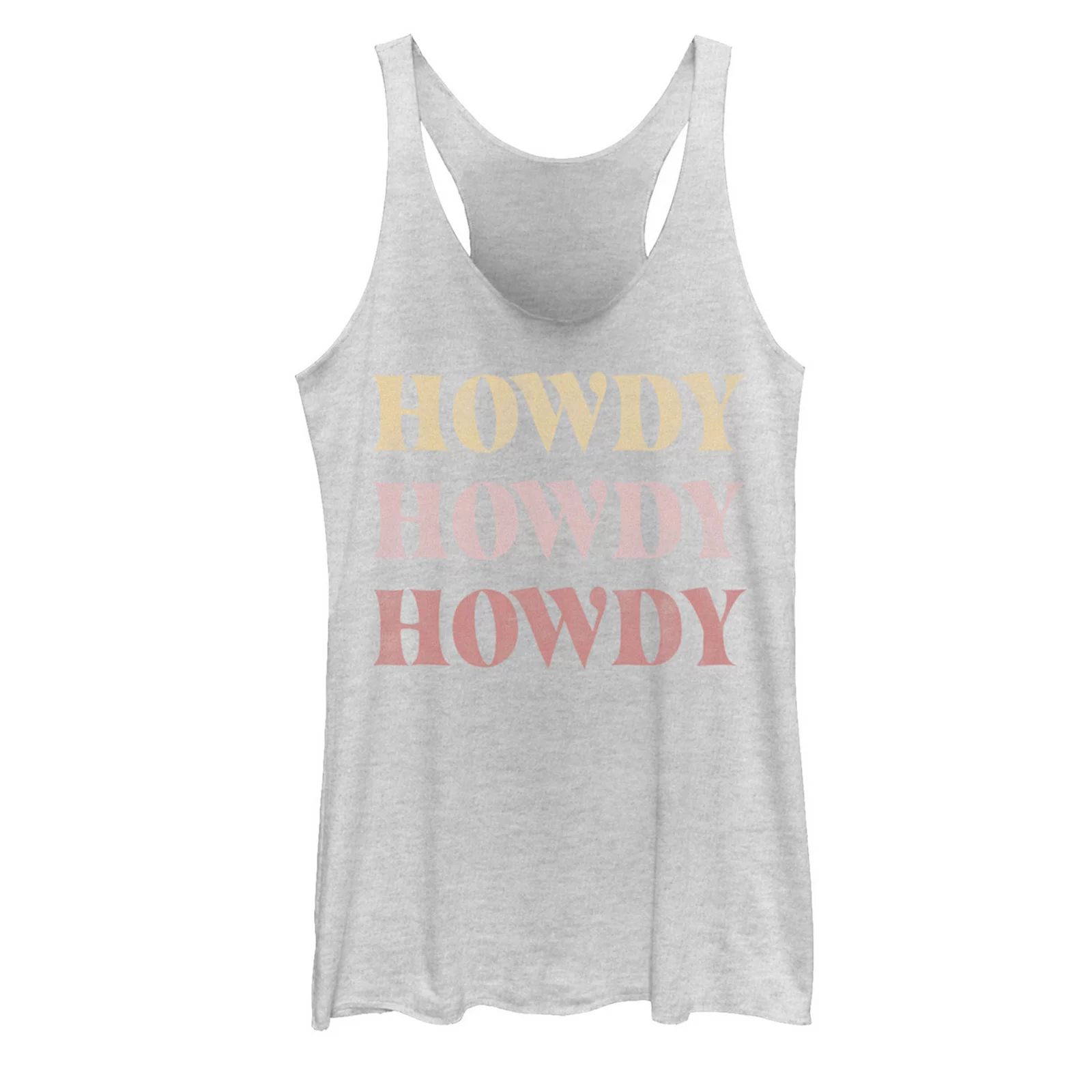Juniors' Howdy Graphic Tank, Girl's, Size: Large, White | Kohl's