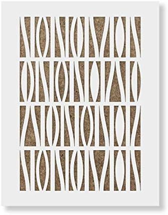 Mod Squad Pattern Wall Stencil - Reusable, Durable, Laser Cut in America - This DIY Wall Pattern ... | Amazon (US)