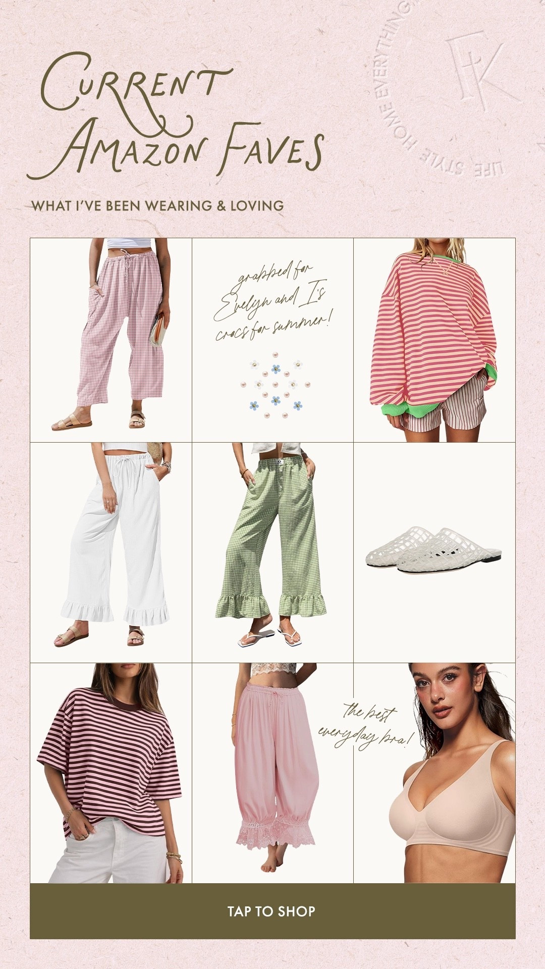 Current Amazon faves 🩷🩷 obsessing over gingham pants that are so easy to throw on with a tank or tee, love! 

Amazon, currently on repeat, Amazon must-haves 

#LTKootd #LTKmomlife