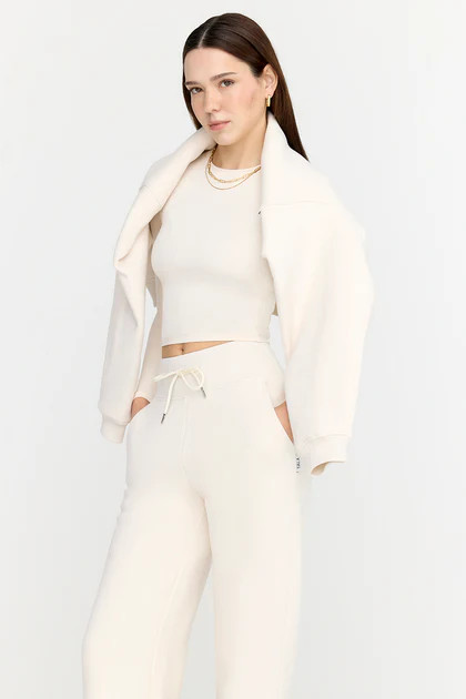 EVERYDAY WIDE LEG JOGGER - MILK | TALA (UK)
