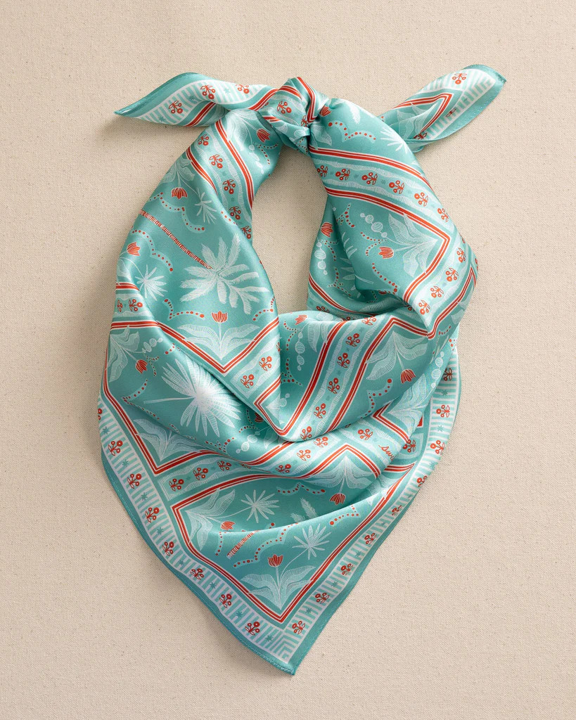 Southern Tide x Swells - Illustrated Palms Scarf | Southern Tide