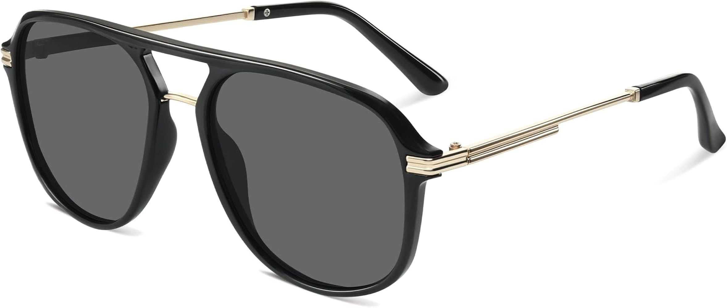 Aviator Polarized Sunglasses for Women, Trendy Square Women's Shades Sunglasses, Retro Sun Glasse... | Amazon (US)