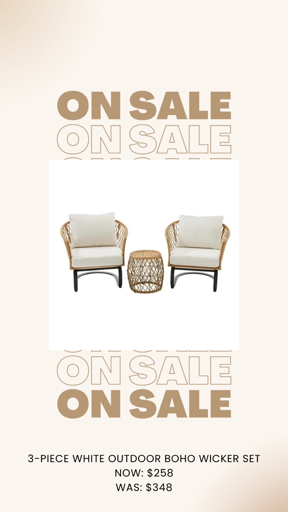 Create a wonderful place to relax outdoors or to share time with friends and family with this 3-Piece Outdoor Wicker Chat Set! 

#LTKSeasonal #LTKsalealert #LTKhome