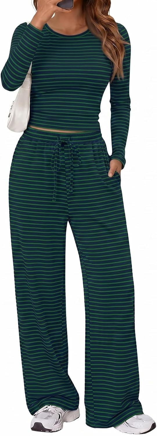 Trendy Queen Women's 2 Piece 2026 Fall Fashion Lounge Set with Pockets | Amazon (US)