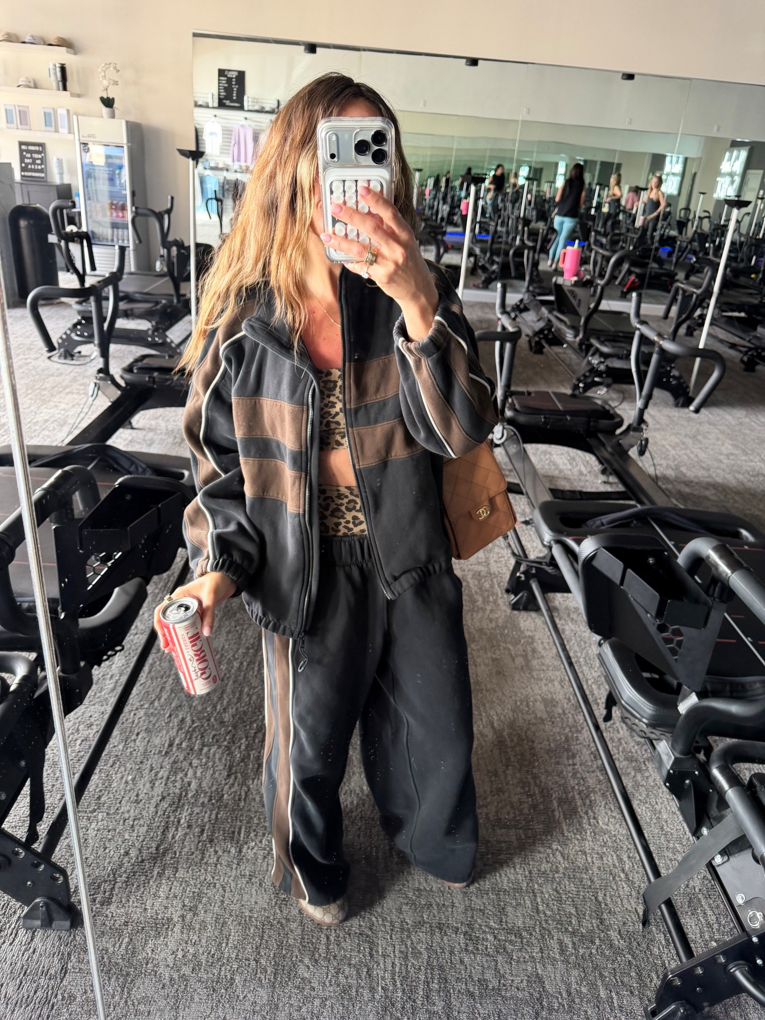 Full lagree outfit today - loved mixing the neutrals! Xs in track set. Leggings size 4 and bra size 8 @lululemon 

#LTKfitnessgoals #LTKOver40 #LTKActive