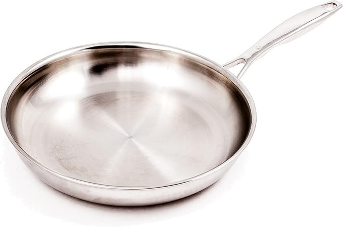 Swiss Diamond Premium Clad 5-Ply Stainless Steel 11 Inch Frying Pan with Satin Exterior Finish, I... | Amazon (US)