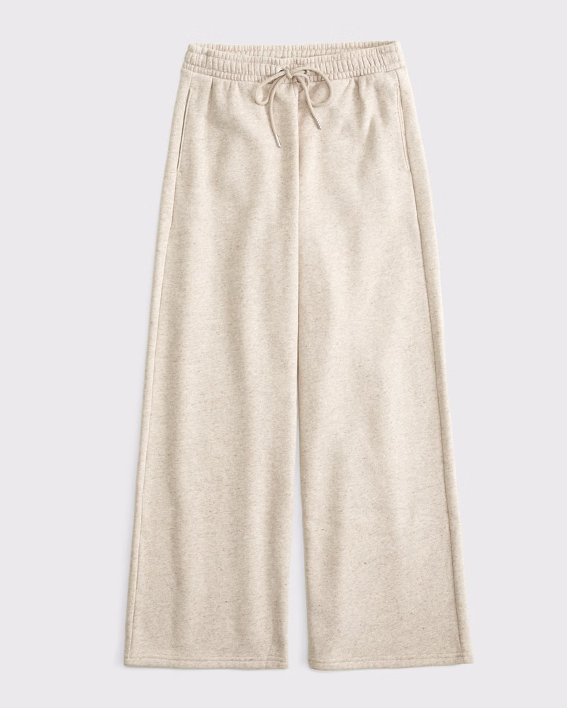 Essential Mid Rise Wide Leg Sunday Sweatpant | Abercrombie & Fitch (US)