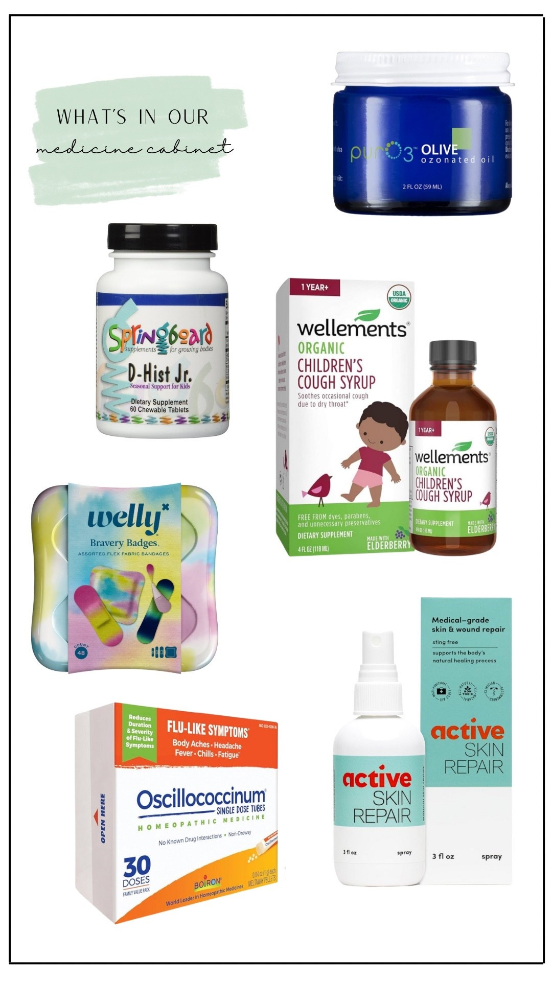 We always like to keep these things on hand to have for sicknesses and skin irritations for the whole family. The ozonated olive oil is magic!! 

#LTKFamily #LTKKids #LTKTravel