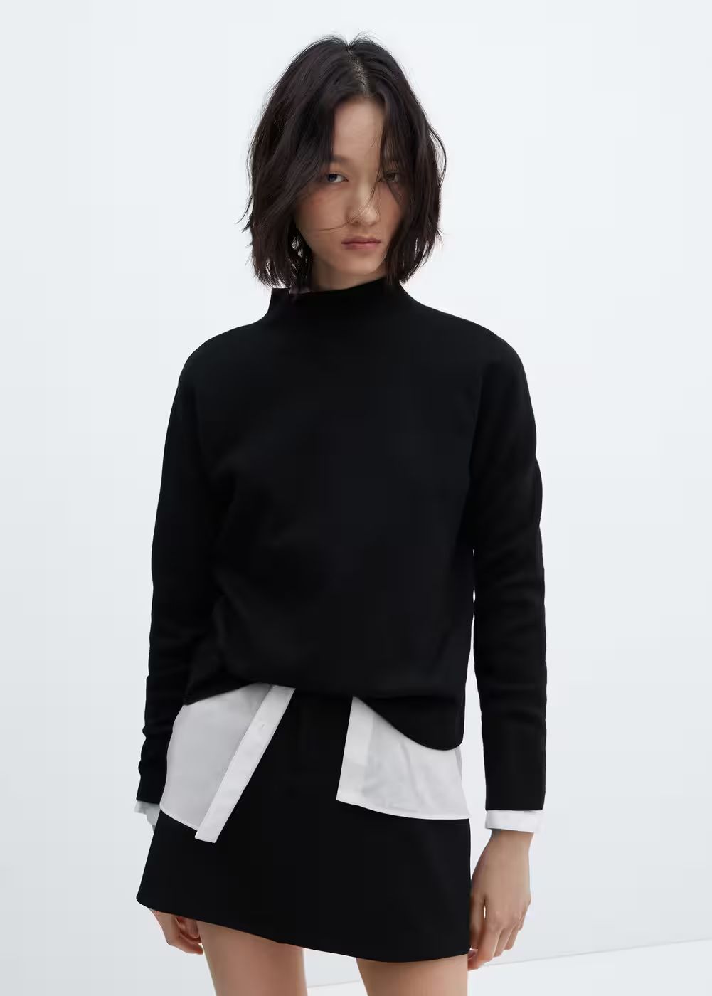 High collar sweater -  Women | Mango USA | MANGO (US)