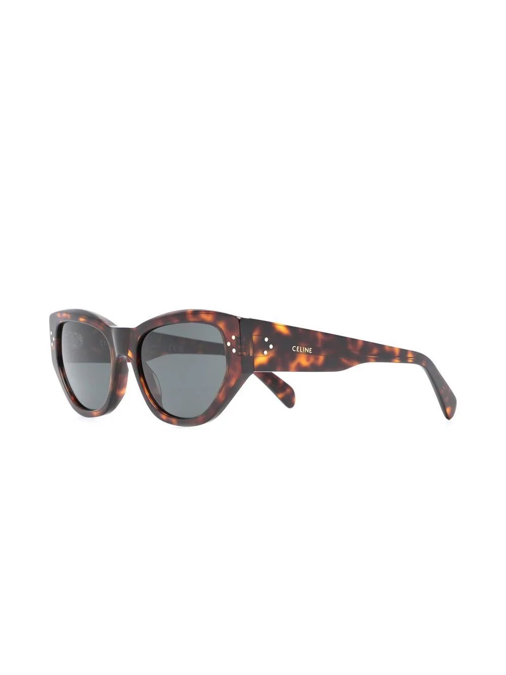 Celine Eyewear tortoise-shell Round Sunglasses - Farfetch | Farfetch Global
