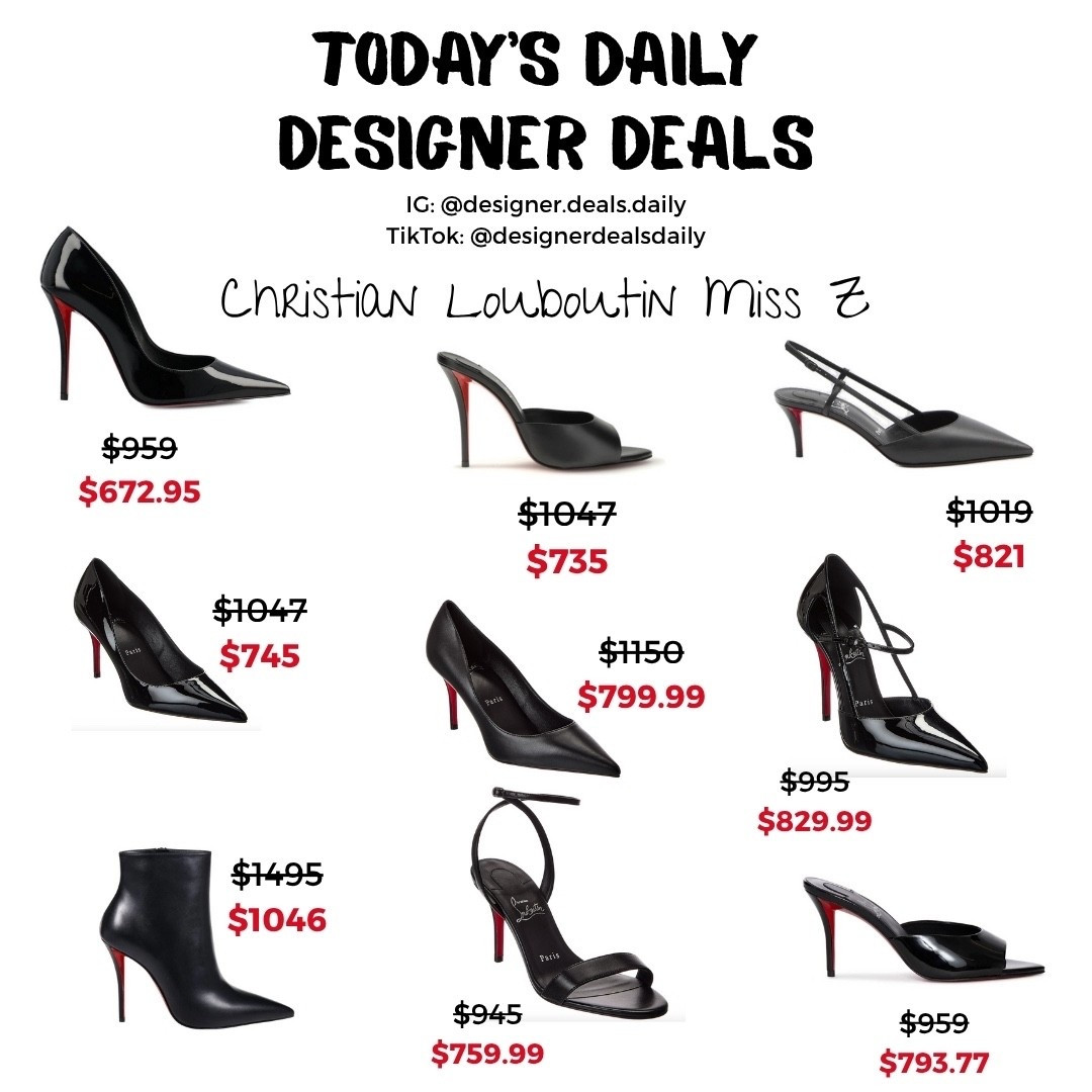 Christian Louboutin SALE ALERT!! Designer shoe sale!! Miss Z is sooo popular! Here are all the Miss Z shoe sales in black 👠 

#LTKSaleAlert #LTKShoeCrush