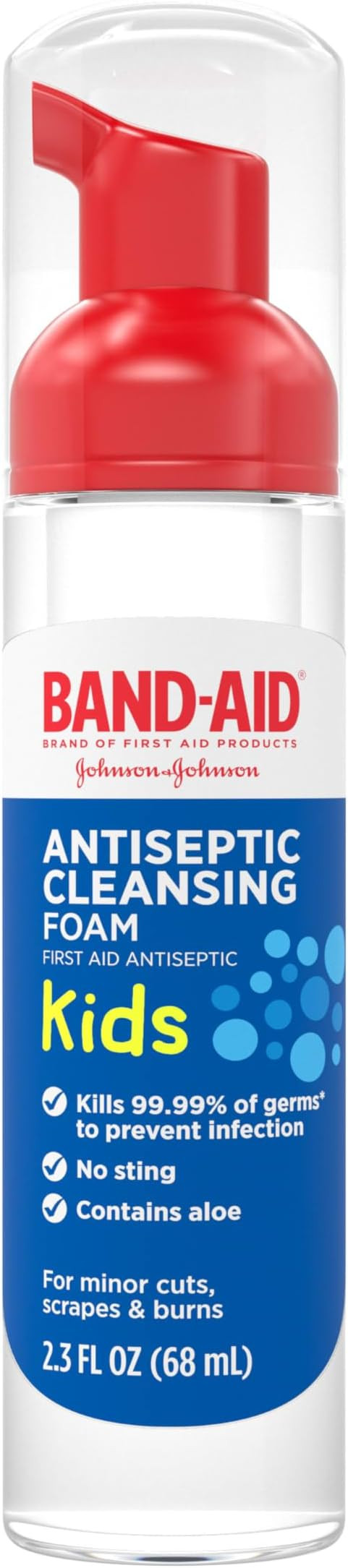 Band-Aid Brand Antiseptic Cleansing Foam for Kids, First Aid Antiseptic Foam Kills Germs to Preve... | Amazon (US)