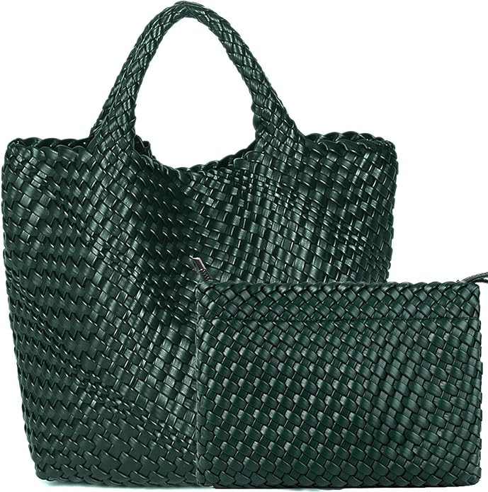 Fashion Woven Bag Shopper Bag Travel Handbags and Purses Women Tote Bag Large Capacity Shoulder B... | Amazon (US)