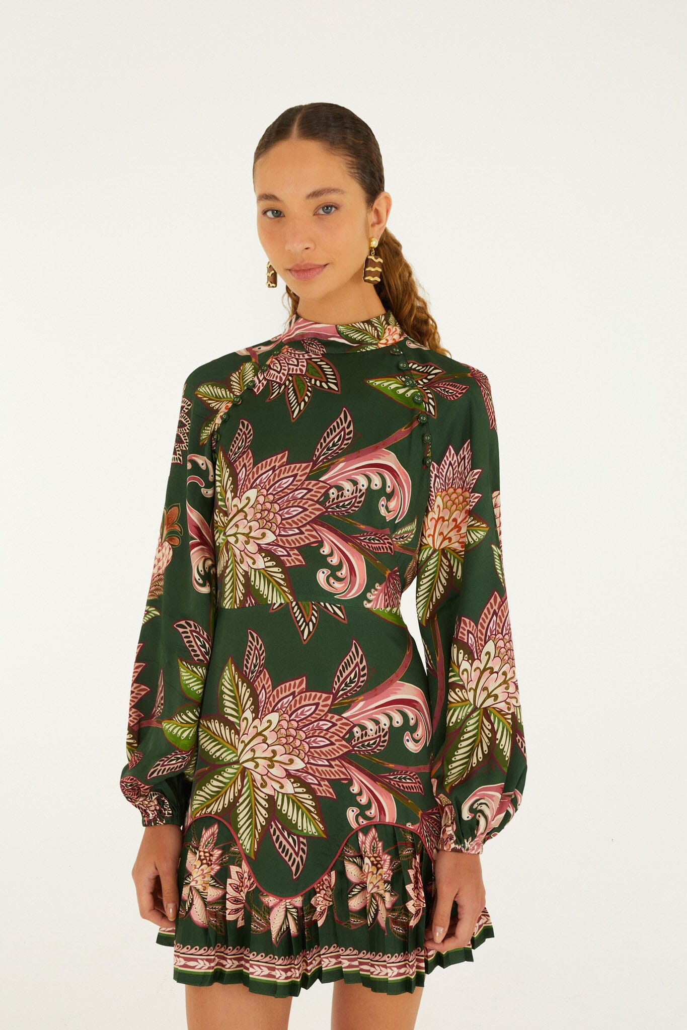 Arabesque Paradise Floral Mini Dress | FARM Rio | FarmRio (US)