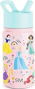 Simple Modern Kids Summit Water Bottle with Straw Lid | Disney Princess 14oz Stainless Steel Cup ... | Amazon (US)