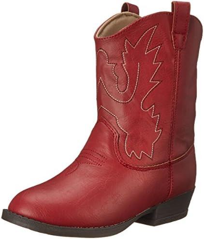 Baby Deer, Faux-leather, Rubber-soled, Kids Pointed Toe Western Boot for Boy or Girl Children wit... | Amazon (US)