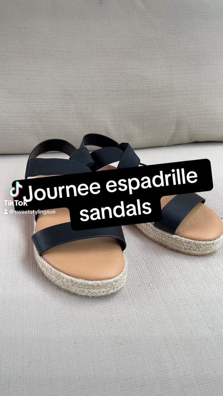 I was #gifted these Journee Caroline espadrille platform sandals. They are comfy with a 7mm Tru Comfort Foam footbed and slip on with ease with elastic straps. There is a variety of colors and sizes to choose from. They are currently on sale for $49.99! I will be wearing these on vacation as they can go with many outfits. 

#LTKSeasonal #LTKSaleAlert #LTKShoeCrush
