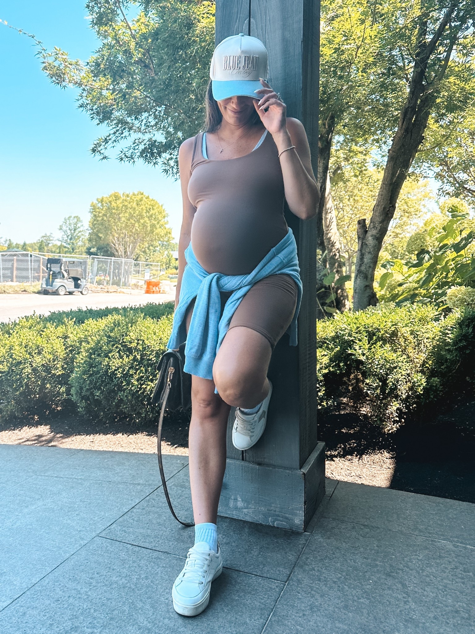 Comfiest romper on sale at Bumpsuit for 25% off with code: BUMPSEASON. Aerie waffle knit shirt 50% off. Bump-friendly outfit. Maternity outfit. Summer style. Country trucker hat. Amazon finds. Pregnancy style  

#LTKSeasonal #LTKSaleAlert #LTKBump