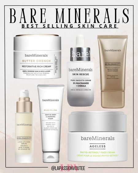 Reveal your best skin with Bare Minerals' best-selling skincare. These top products are expertly crafted to nourish and revitalize your skin, using clean, effective ingredients. Trust Bare Minerals to enhance your natural beauty and achieve a radiant, healthy complexion!

#LTKBeauty #LTKSaleAlert #LTKFindsUnder100
