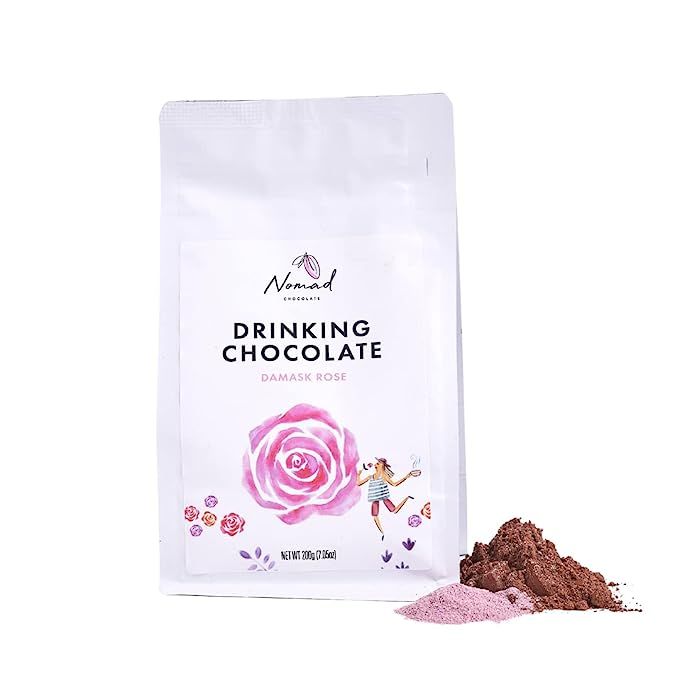 Nomad Hot Chocolate with Damask Rose, Plant-based, Vegan, Gluten-Free, GMO-Free, All Natural Ingredi | Amazon (US)