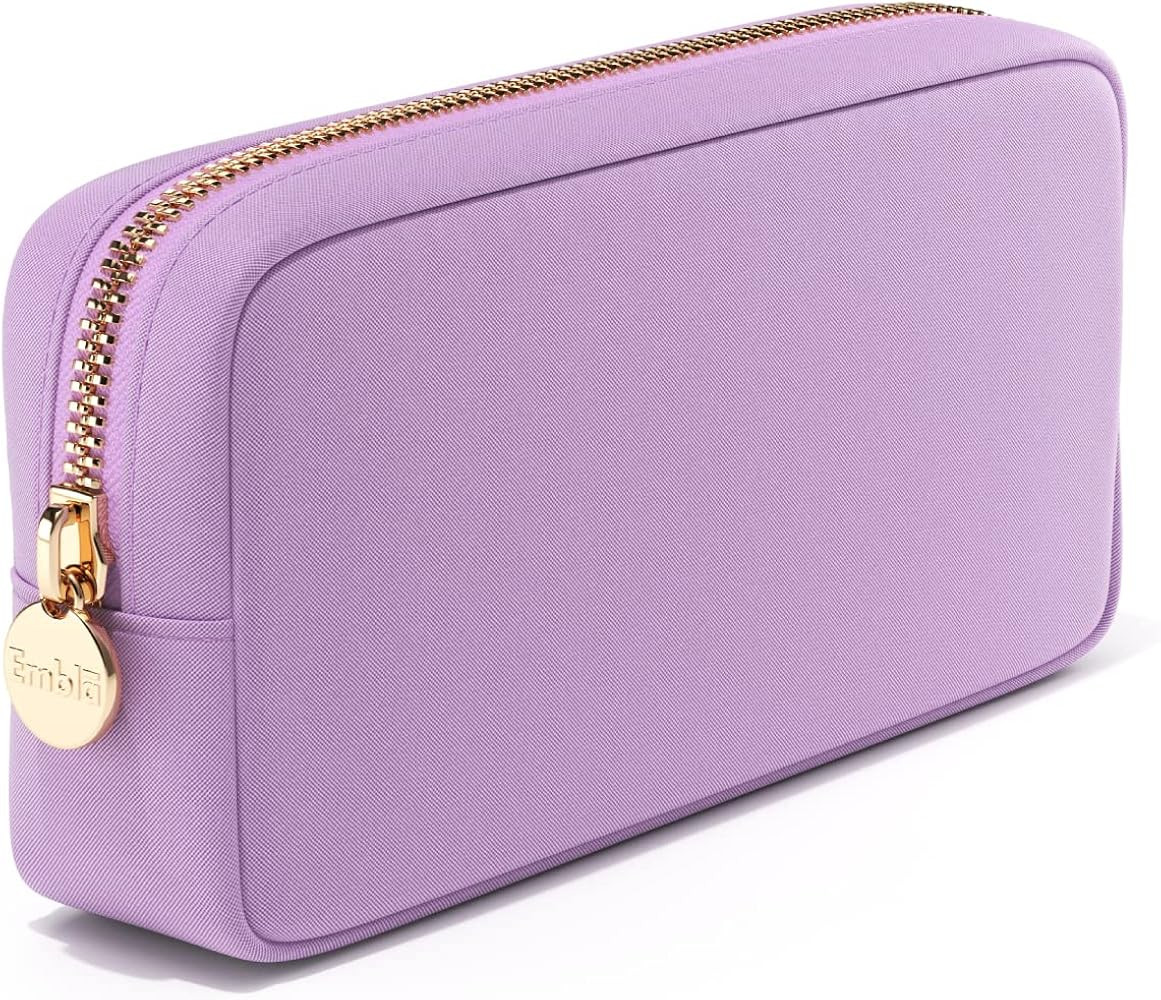 Embla Cosmetic Bag - Makeup Bag Travel Pouch, Toiletry Bags Cute Makeup Organizer, Nylon Zipper P... | Amazon (US)