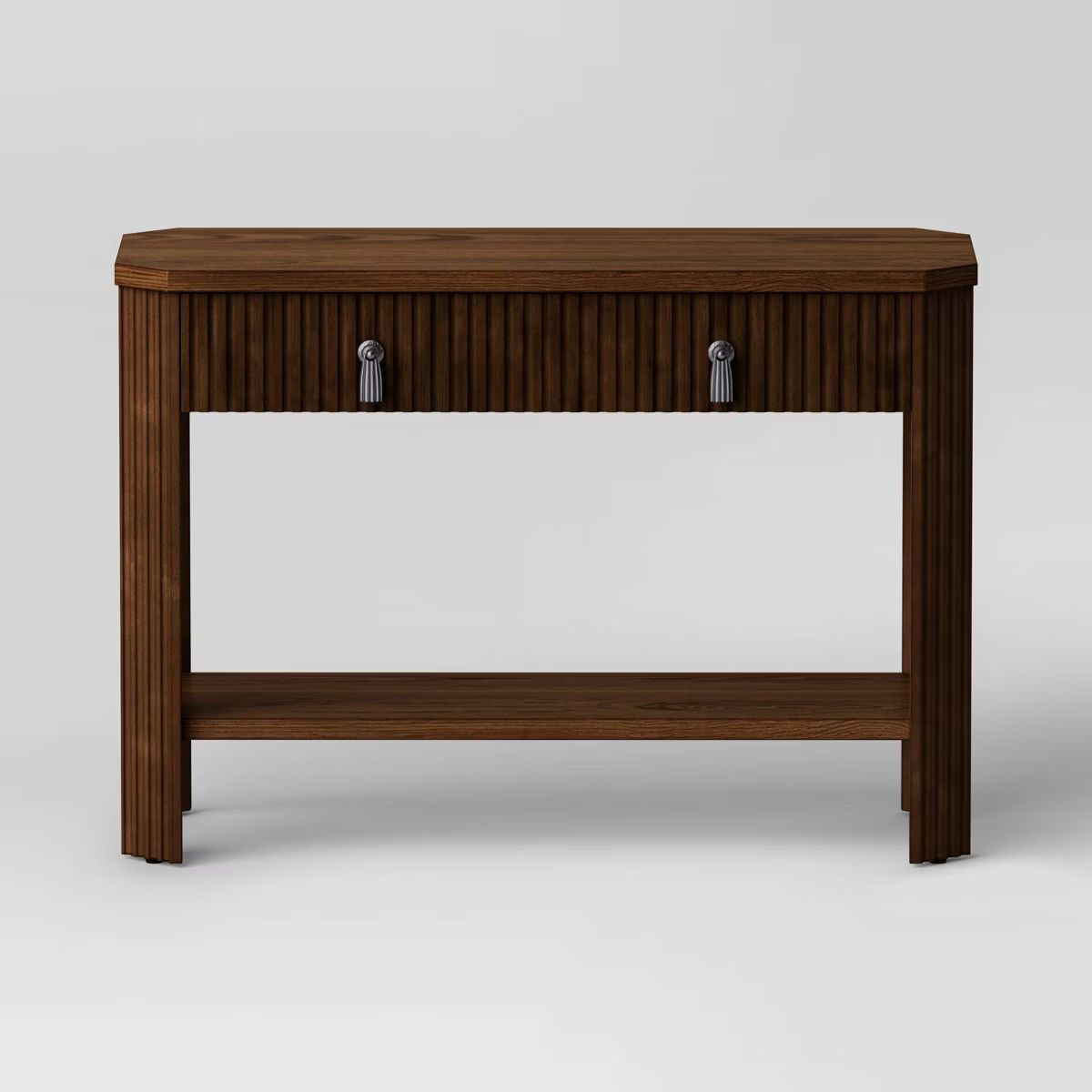 46" Laguna Nigel Fluted Wooden Console Table Brown - Threshold™ designed with Studio McGee | Target