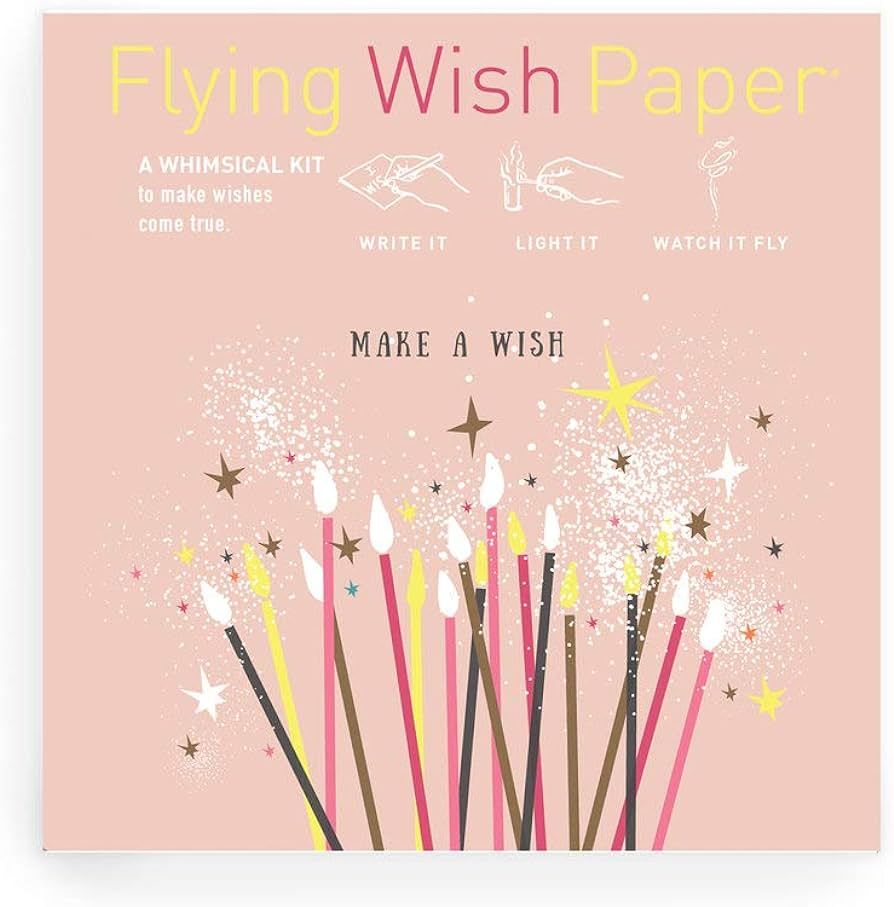 Flying Wish Paper Make A Wish, Licensed Original Artwork, Mini Wishing Kit, 5" x 5" | Amazon (US)
