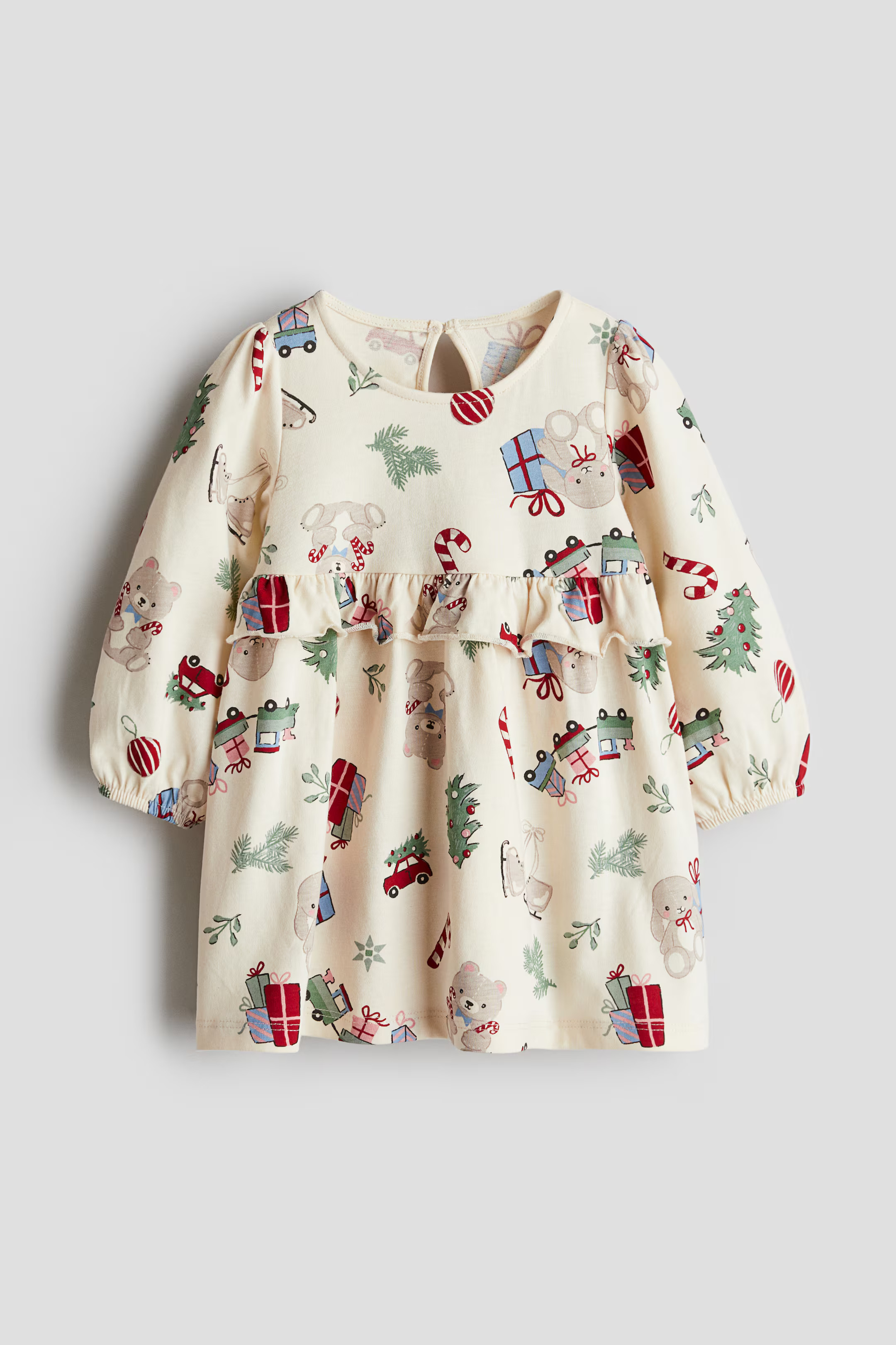 Ruffle-Trimmed Jersey Dress | H&M (US + CA)