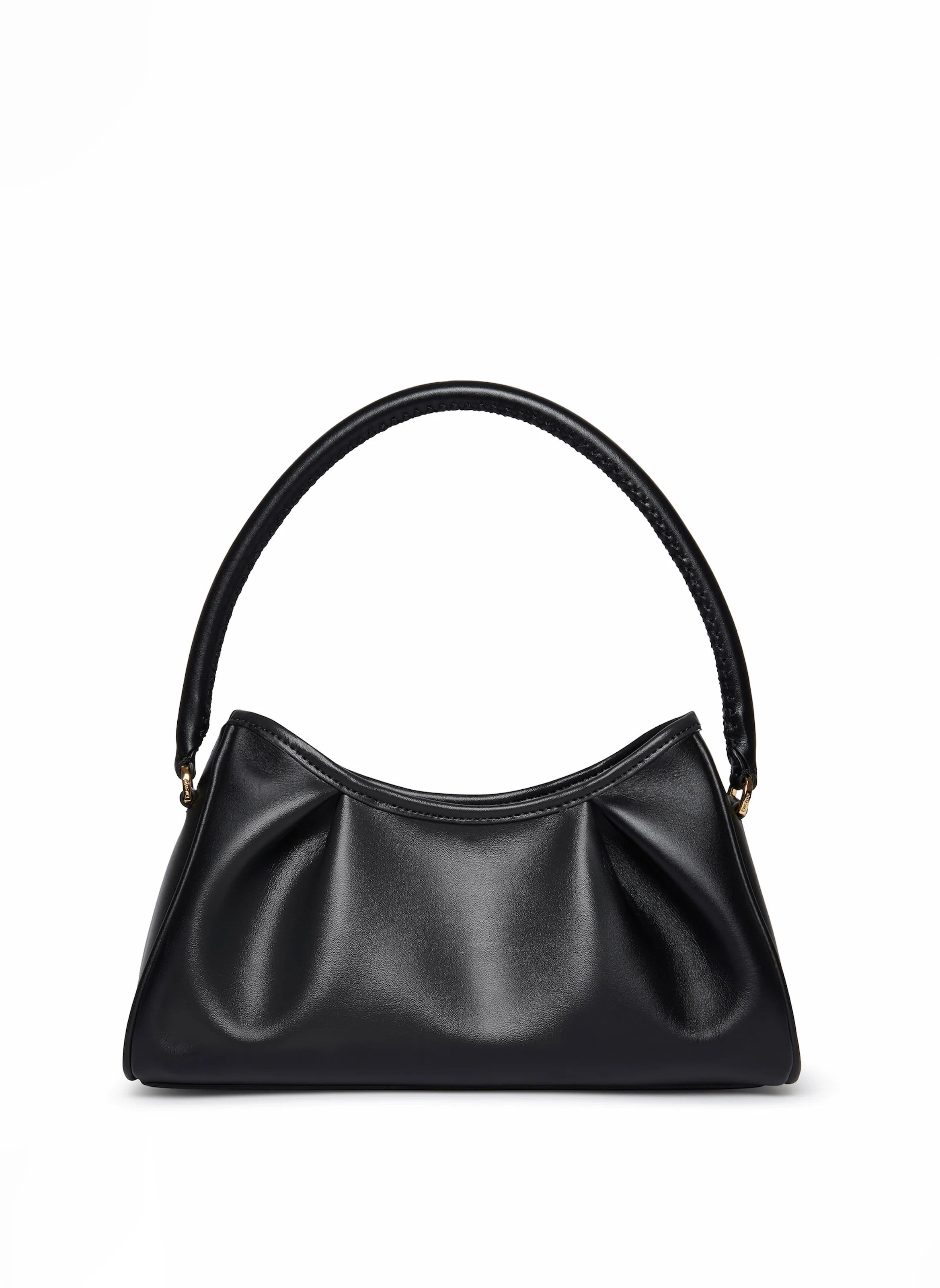 Dimple Leather Black - Designer Leather Handbag - Elleme | Elleme