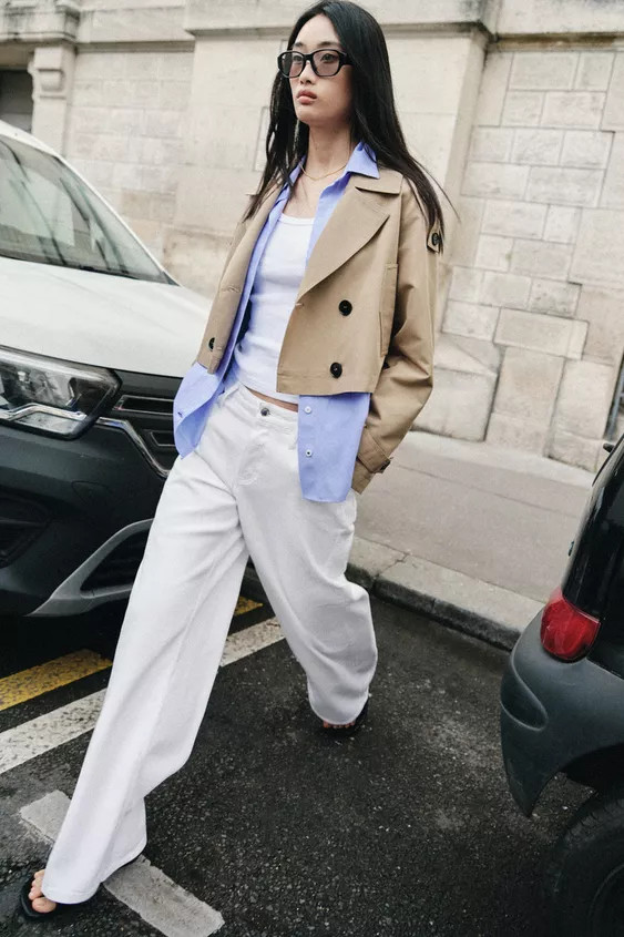 Z1975 LOOSE WIDE LEG MID-RISE JEANS | Zara US