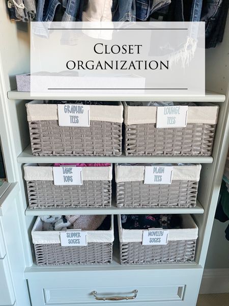 Closet organization- how I made my closet labels

#LTKhome