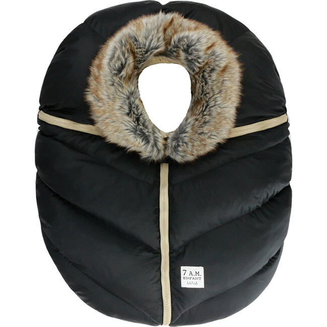 Car Seat Cocoon, Black Tundra | Maisonette