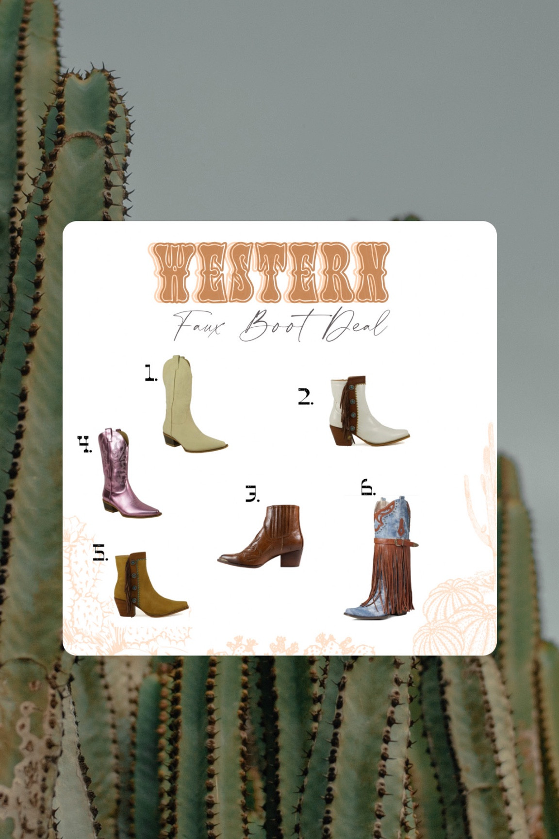 Western Boot Amazon Deals— most deals are in size 6 but all of them are already a steal! 


Fall fashion, fall outfit, Amazon fit, fall fit, fall shoes, Amazon find, Amazon outfit. Western fashion, fall western outfit. 

#LTKxPrime #LTKGiftGuide #LTKshoecrush