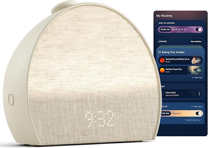 Hatch Restore 3 Sunrise Alarm Clock, Sound Machine, Smart Light (Putty) - White Noise, Screen-Fre... | Amazon (US)