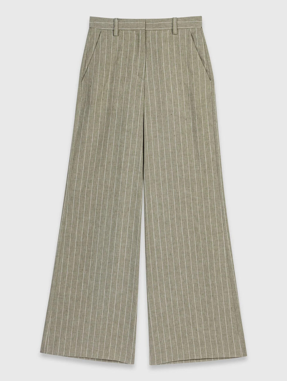 Linen-blend suit trousers Brown for Women | Maje | Maje US