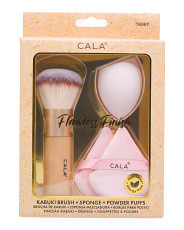 4pc Kabuki Brush And Blending Sponge With Powder Puffs Set | Mother's Day Gifts | Marshalls | Marshalls