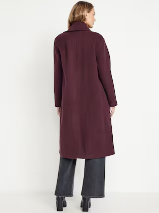 Oversized Twill Overcoat | Old Navy (US)