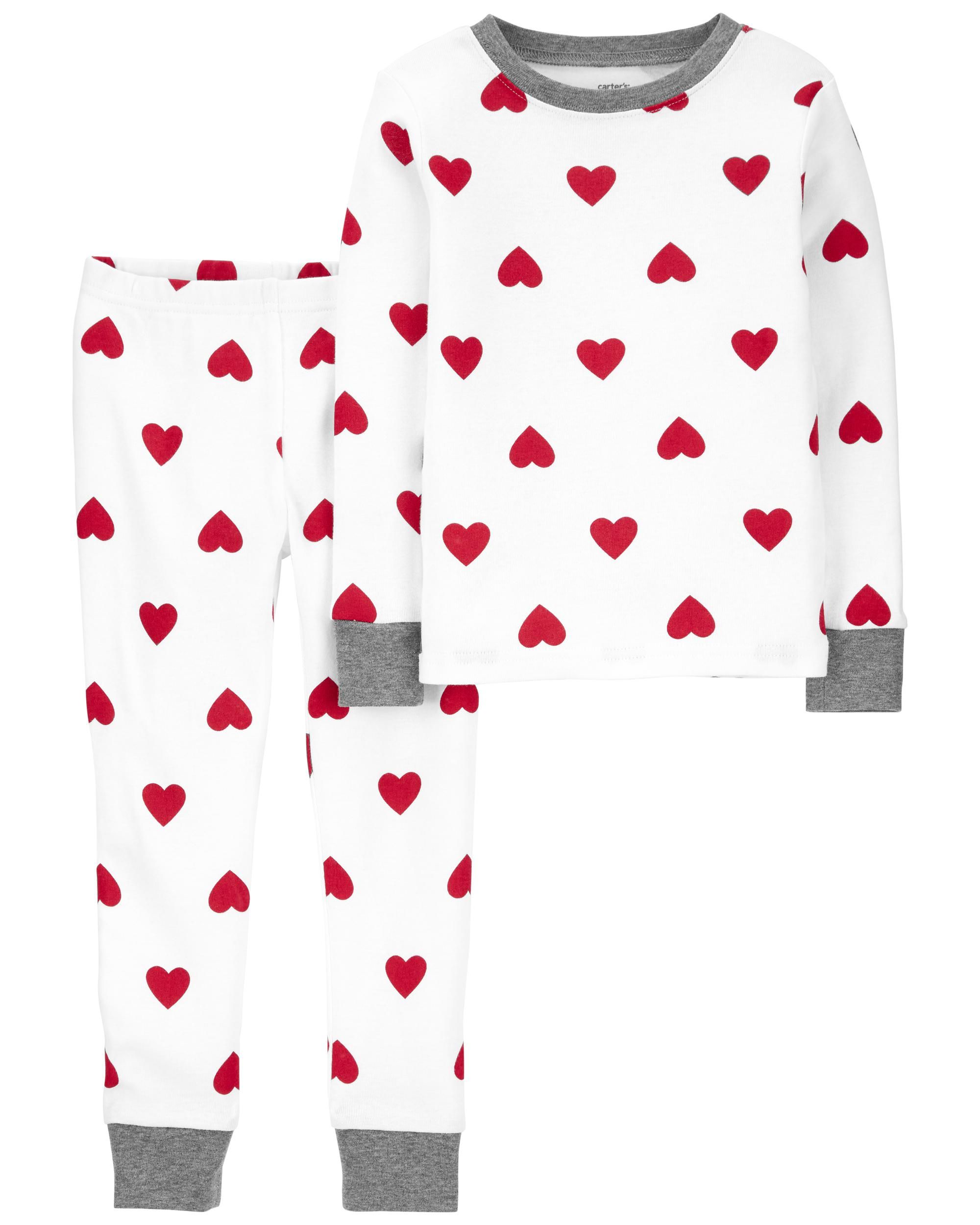 2-Piece Red Heart 100% Snug Fit Cotton PJs | Carter's
