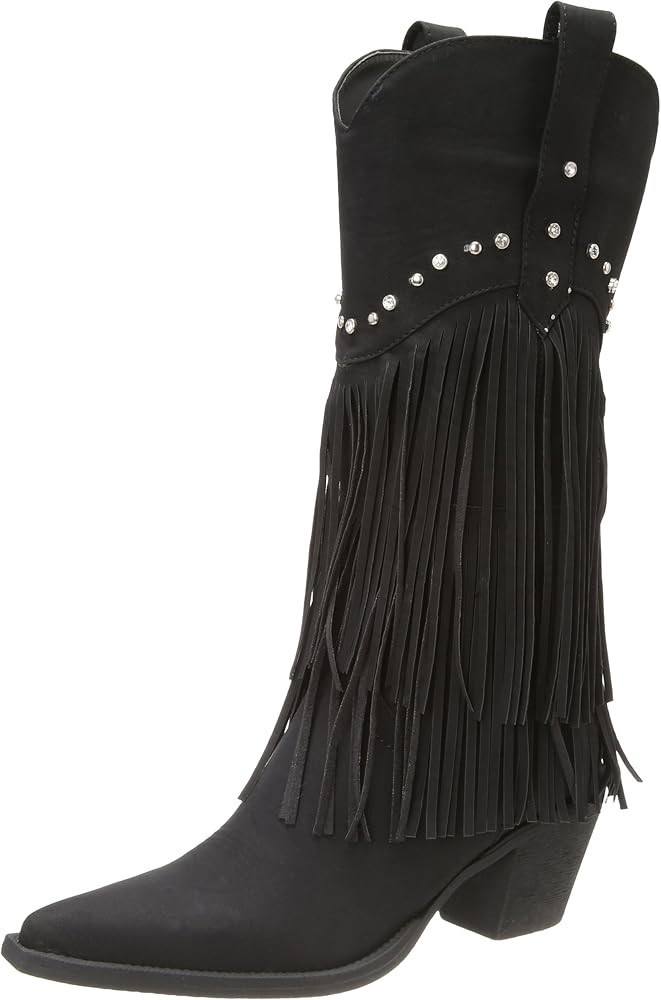 Roper Women's Fringe and Stud Western Boot | Amazon (US)