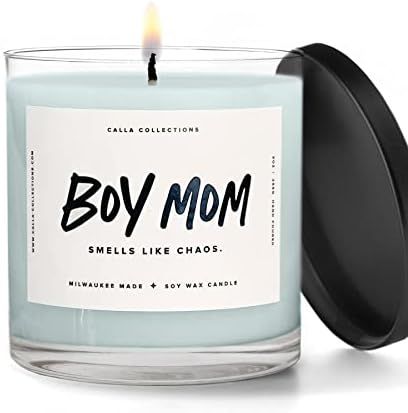 Boy Mom Candle | Driftwood Scented, Smells Like Chaos, Soy Inspirational for Mothers, Perfect for... | Amazon (US)