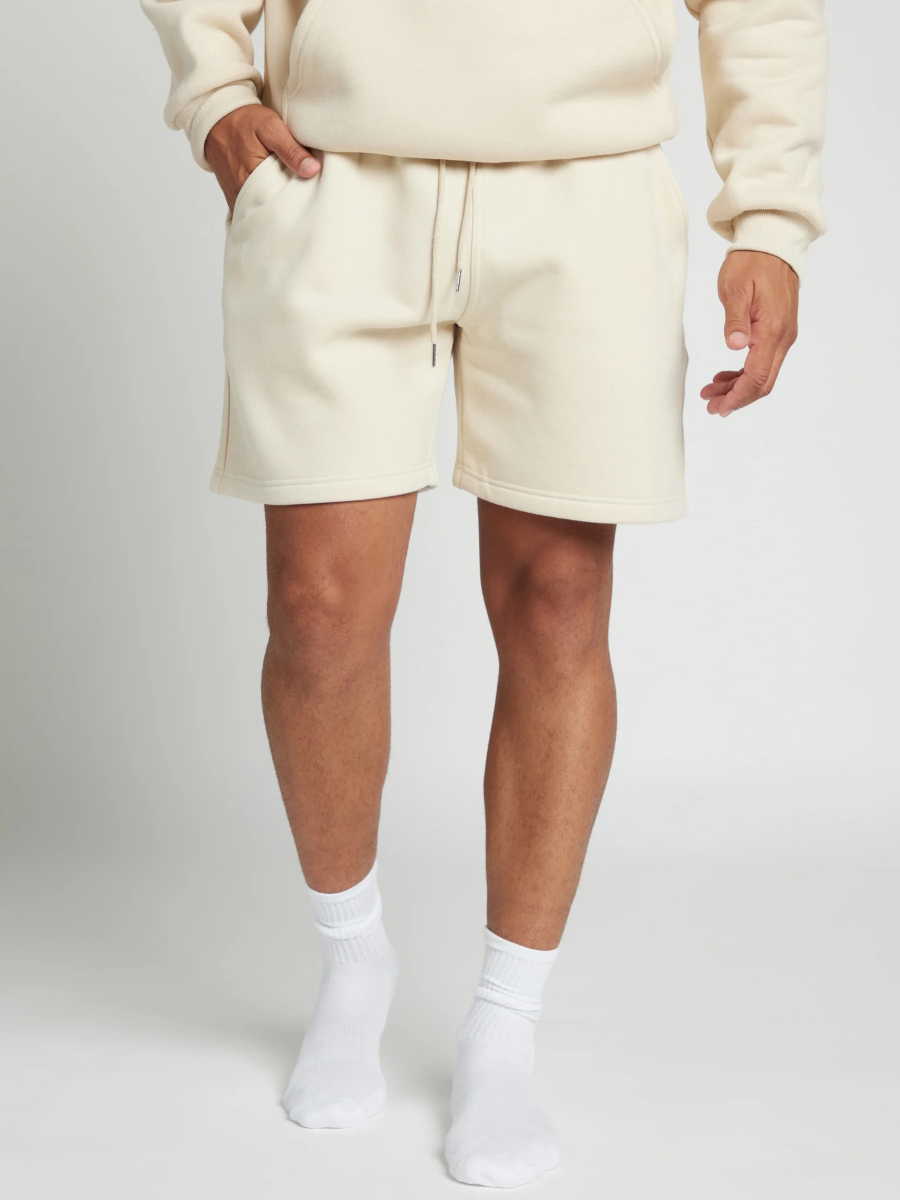 Comfrt Basic Fleece Short | Bone | Ivory | Oversized | 3X | Comfrt