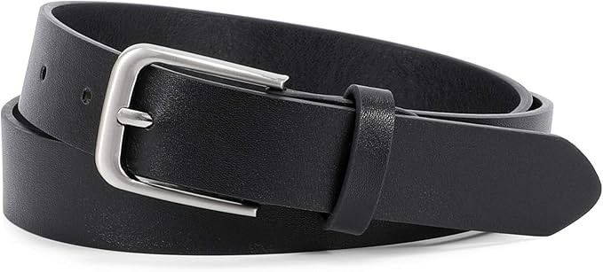 WHIPPY Women Casual Leather Belt for Jeans Pants, Fashion Ladies Waist Dress Belt | Amazon (US)