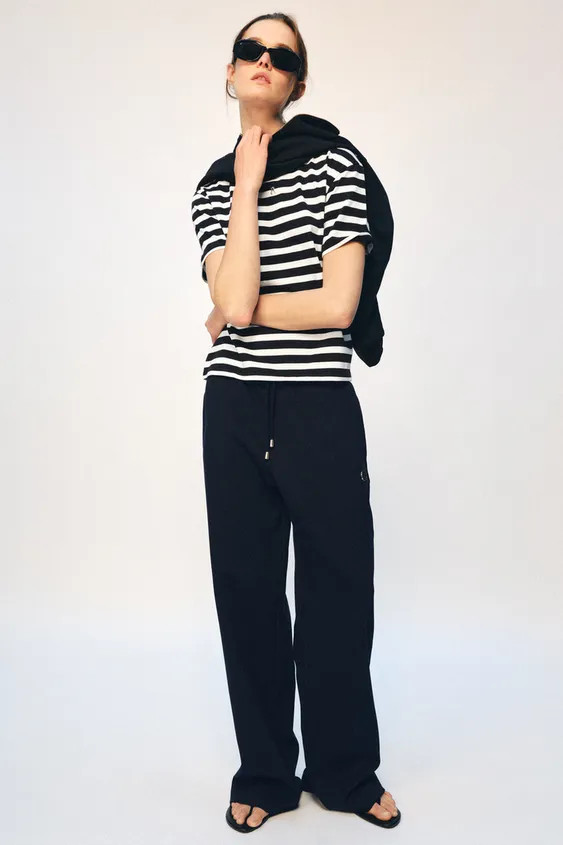 ZA STRIPED T-SHIRT | Zara US