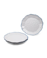 4pc Kent Indoor Outdoor Scalloped Dinner Plates | TJ Maxx