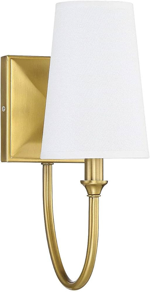 Savoy House 9-2542-1-322 Cameron Warm Brass 1 Light Sconce (5" W x 13" H) | Amazon (US)