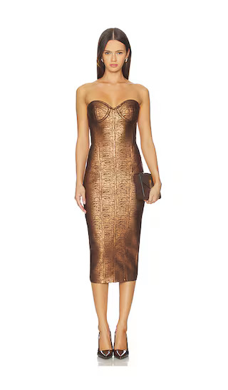 retrofete Charlize Dress in Brown. - size S | Revolve Clothing (Global)