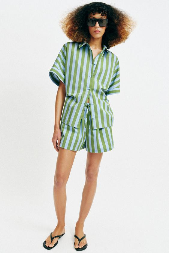 STRIPED SHORTS | Zara US