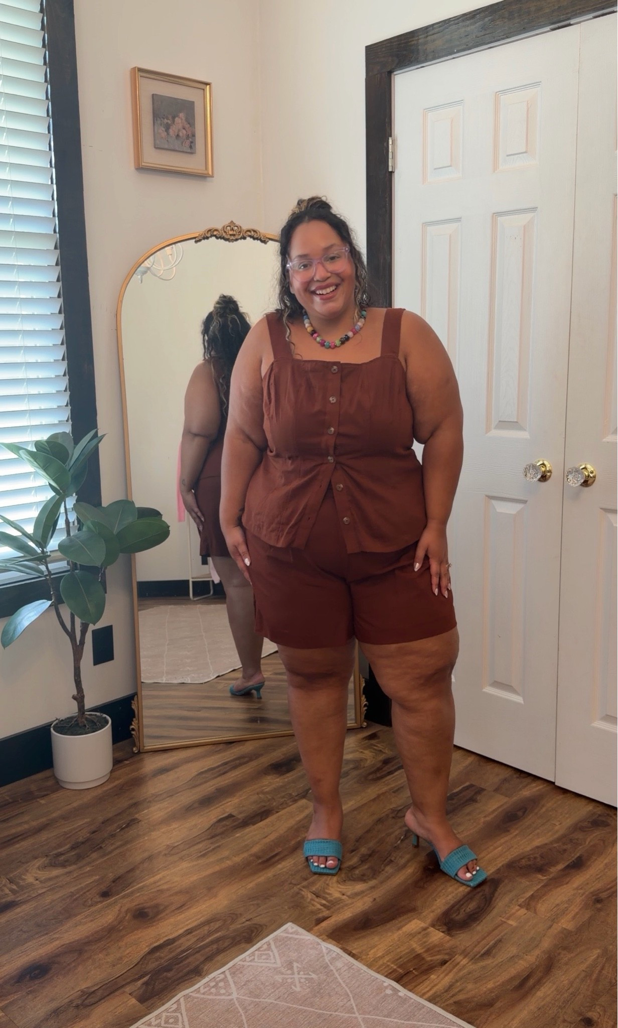 You’re going to look like a chic hottie in this outfit!!! #walmartpartner this set is a linen blend it has elastic panels in the back for comfort I’m wearing the XL top and XXL shorts #walmartstyle @walmartstyle

#LTKSaleAlert #LTKPlusSize #LTKPetite