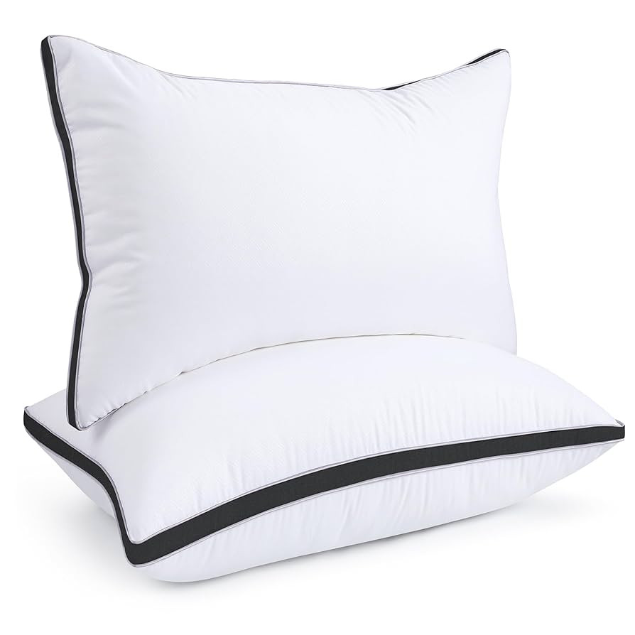 viewstar Pillows Queen Size Set of 2, Hotel Quality Cooling Down Alternative Gusseted Bed Pillows... | Amazon (US)